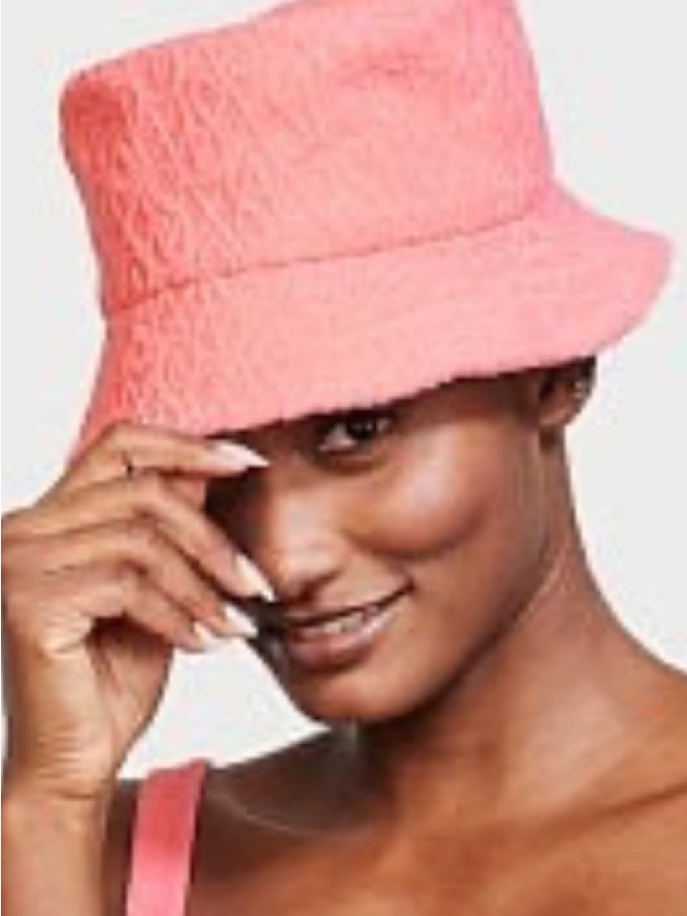 Victoria's Secret Purple Bucket Beach Hat WORN ONCE